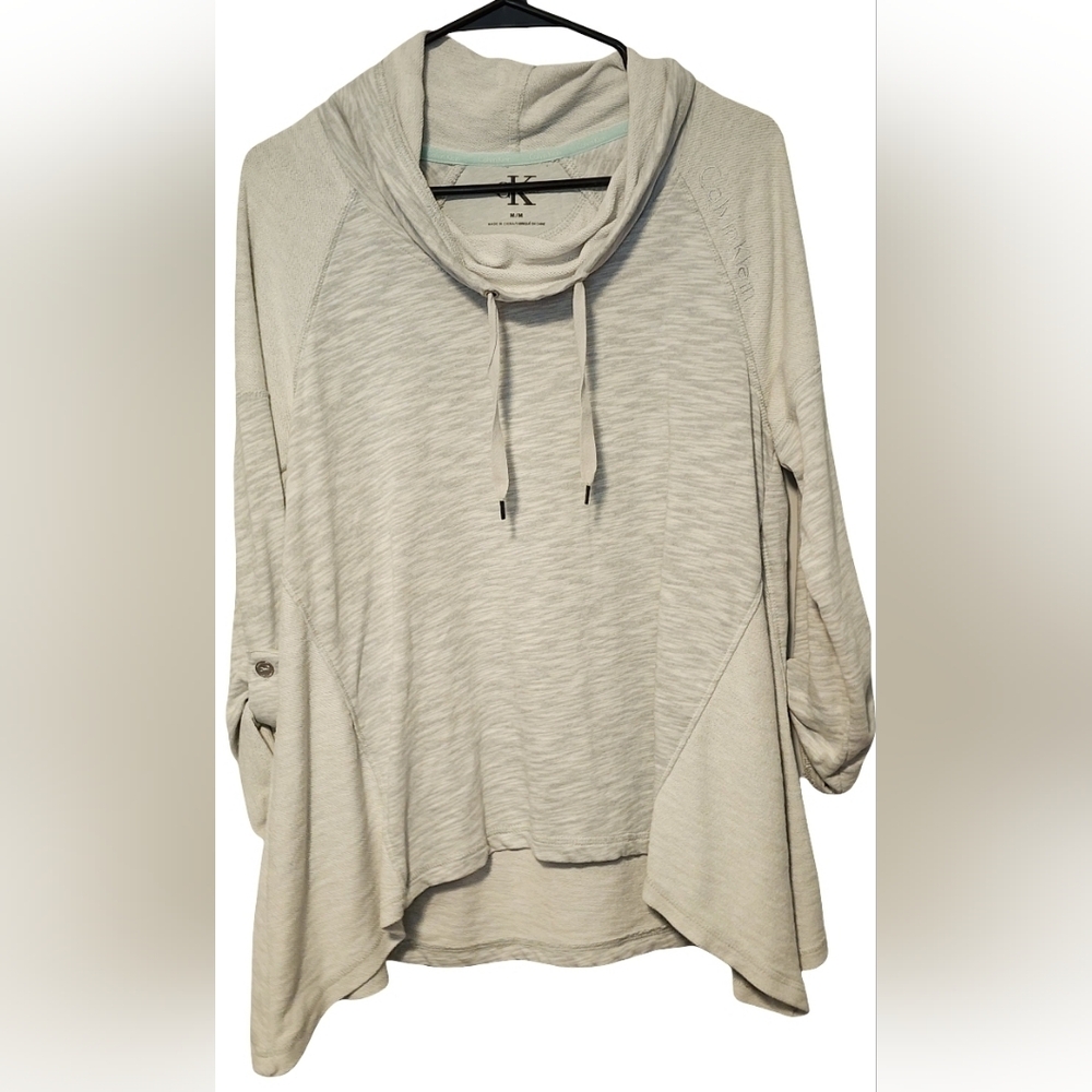 Calvin Klein Light Gray Cowl Neck Sweater